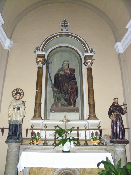 Chiesa dei Santi Pietro e Giacomo, altare Sant'Antonio Abate (Massa Fiscaglia, Fiscaglia)