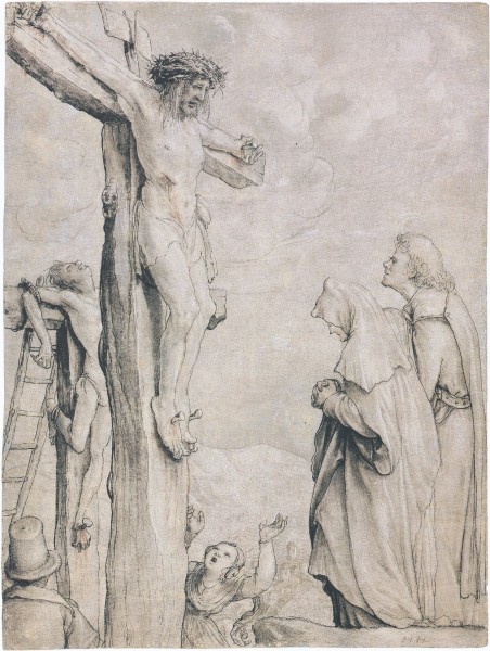 Christ on the Cross, by Hans Holbein the Younger
