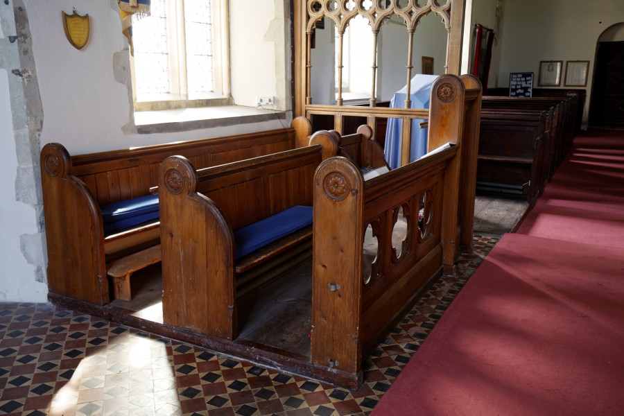 Church of St Mary Magdalen Laver Essex England - chancel choir stalls