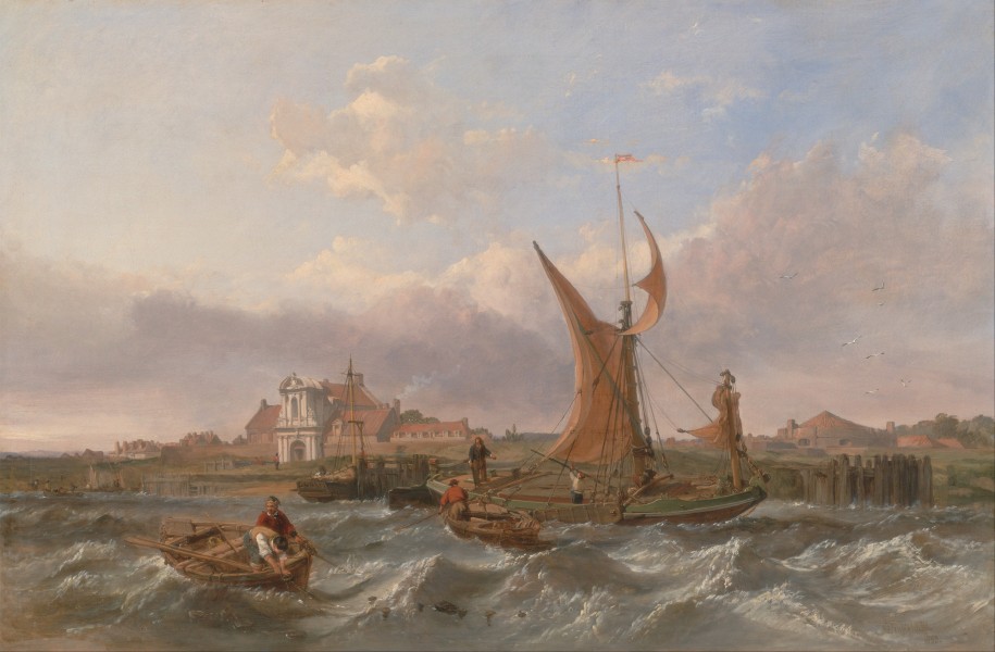 Clarkson Stanfield - Tilbury Fort--Wind Against the Tide - Google Art Project