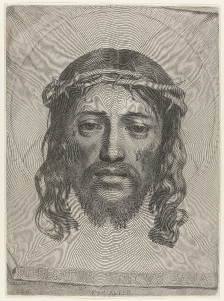Claude Mellan - Face of Christ - WGA14764