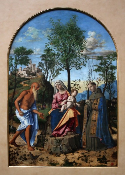 Conegliano - Madonna Dell'Arancio tra i santi Ludovico da Tolosa e Girolamo