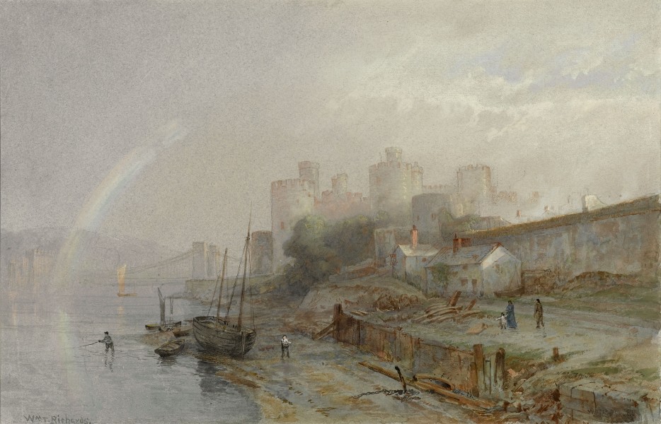Conway Castle Wales-William Trost Richards-1880