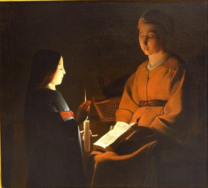 D'après Georges de La Tour - L'éducation de la Vierge