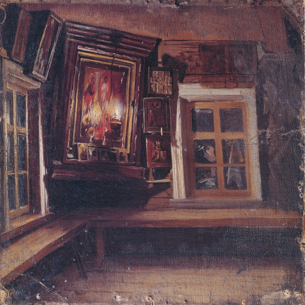 Максимов В.М. Красный угол в избе. 1869