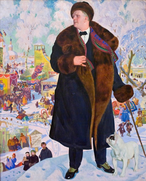 Кустодиев - Портрет Шаляпина (1922)