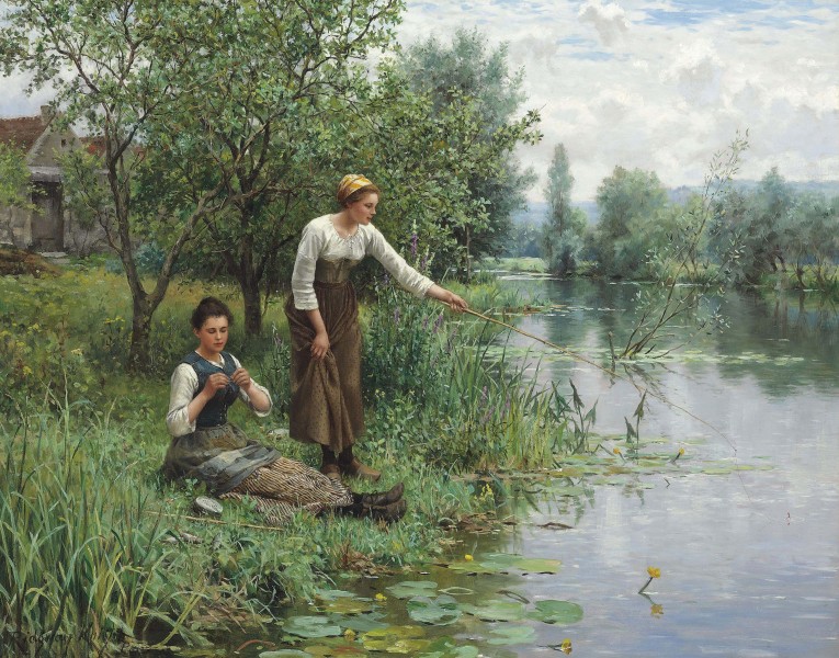 Daniel Ridgway Knight - Two Women Fishing