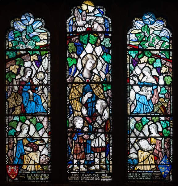 Derry St Columb's Cathedral Baptistery Dorothea King Memorial Window 2013 09 17