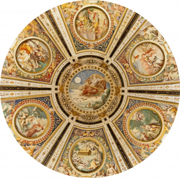 Dome of church in Palazzo Farnese (Caprarola)