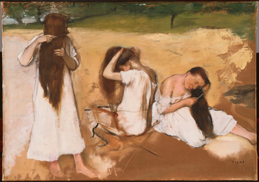 Edgar Degas - Women Combing Their Hair - Google Art Project