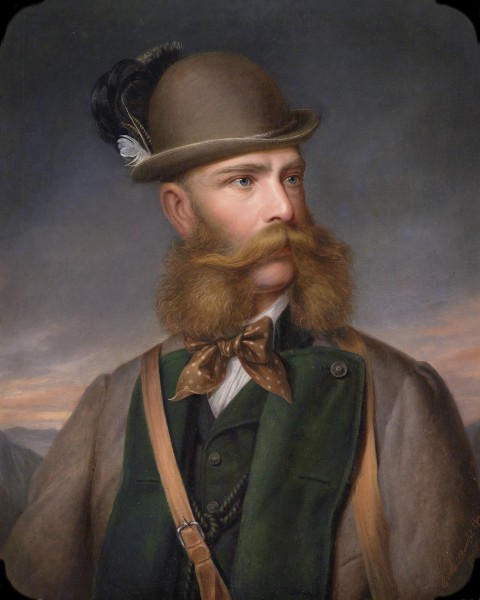 Edmund Mahlknecht Kaiser Franz Joseph im Ischler Jagdkostüm