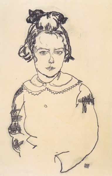Egon Schiele - Bildnis Maria Steiner - 1918