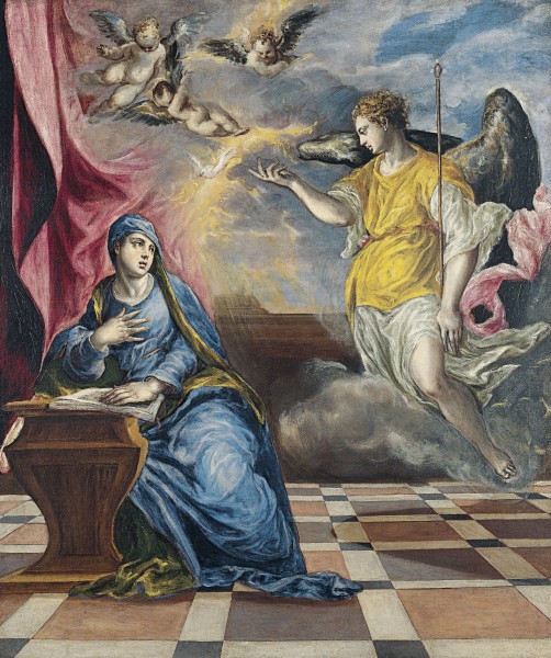 El Greco (Doménikos Theotokópoulos) - The Annunciation - Google Art Project