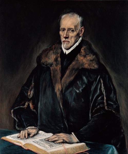 El Greco (Domenikos Theotokopoulos) - Portrait of Dr. Francisco de Pisa - Google Art Project