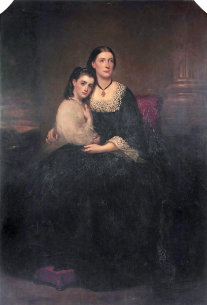Emily, 1st Vicountess Hambleden, and her daughter, by Richard Buckner