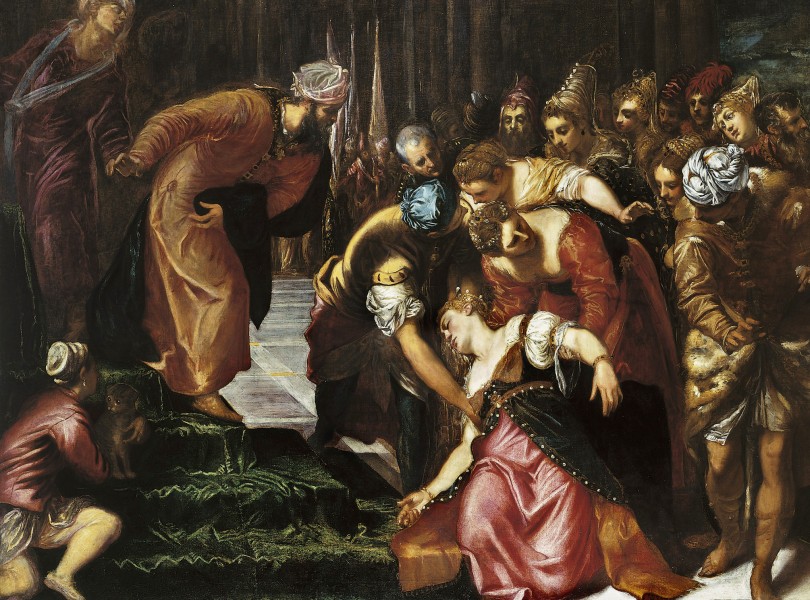 Esther before Ahasuerus (1547-48); Tintoretto, Jacopo
