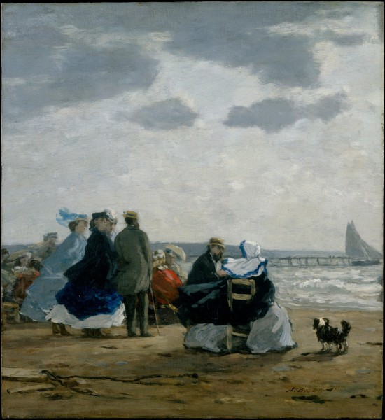 Eugène Boudin - Sur la plage, Dieppe