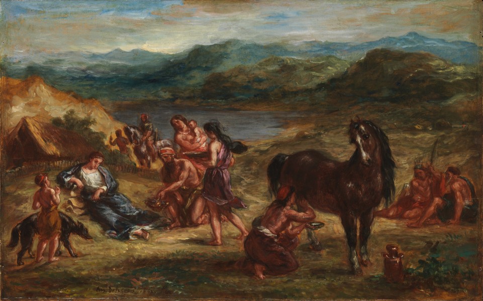 Eugène Delacroix - Ovide chez les Scythes (1862)