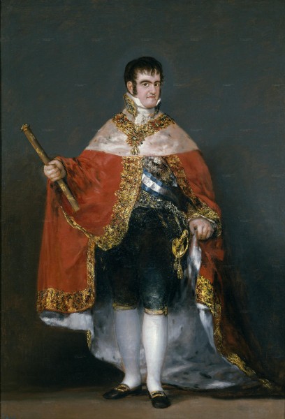 Fernando VII en traje real