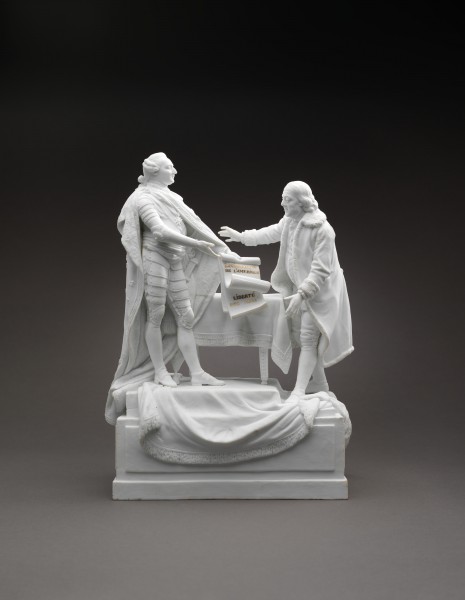 Figure of Louis XVI and Benjamin Franklin MET DP-12898-001