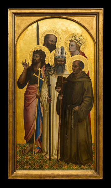 Five saints, Nardo di Cione, WAF 1028, Alte Pinakothek Munich