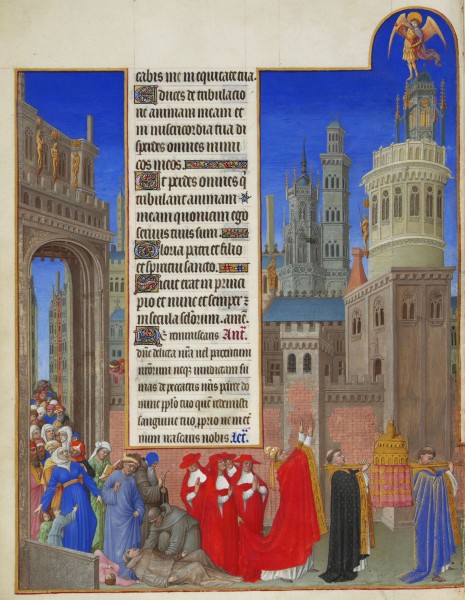 Folio 71v - The Procession of Saint Gregory