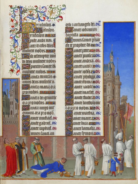 Folio 72r - The Procession of Saint Gregory