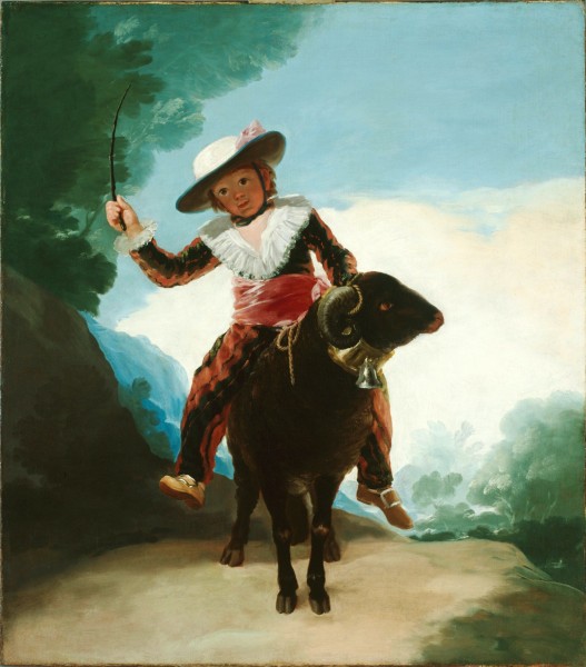 Francisco de Goya - Un muchacho en una cabra
