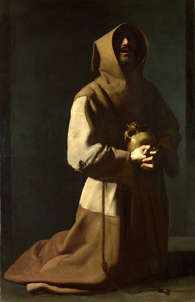 Francisco de Zurbaran - San francisco de Asís en éxtasis