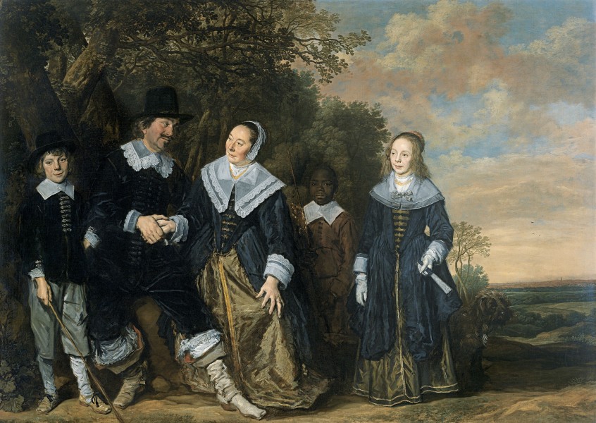 Frans Hals - Familiegroep in een landschap