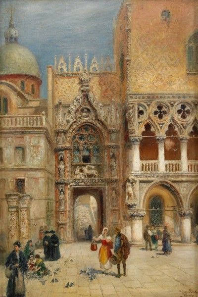 Frans Wilhelm Odelmark- Dogepalatset - Venedig