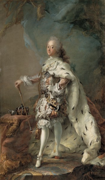 Frederik V i salvingsdragt large
