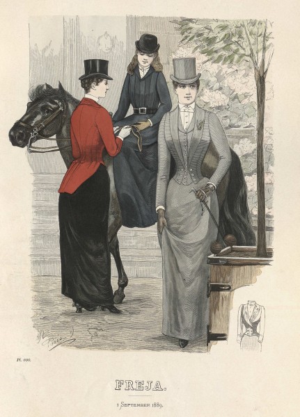 Freja- illustrerad skandinavisk modetidning 1889, illustration nr 17