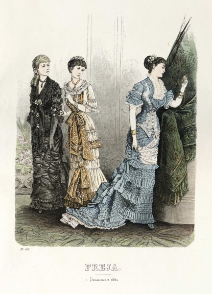 Freja- illustrerad skandinavisk modetidning 1880, illustration nr 6