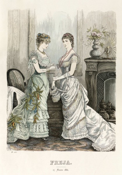 Freja- illustrerad skandinavisk modetidning 1881, illustration nr 6