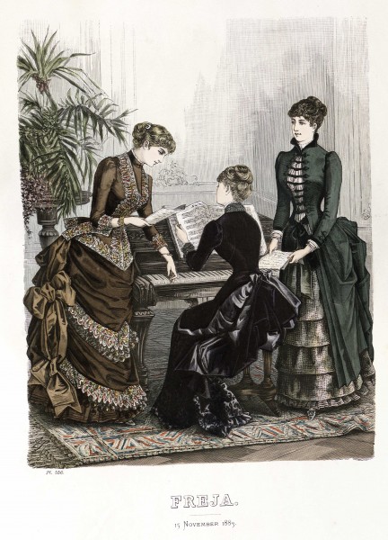 Freja- illustrerad skandinavisk modetidning 1883, illustration nr 22