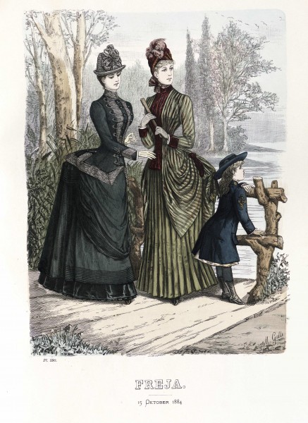 Freja- illustrerad skandinavisk modetidning 1884, illustration nr 20