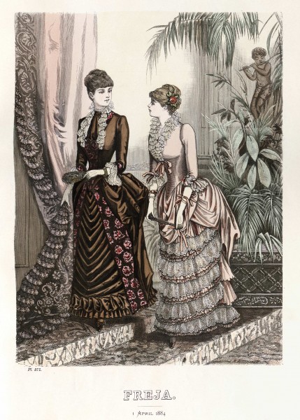 Freja- illustrerad skandinavisk modetidning 1884, illustration nr 7