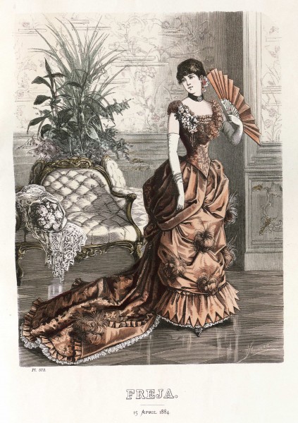 Freja- illustrerad skandinavisk modetidning 1884, illustration nr 8