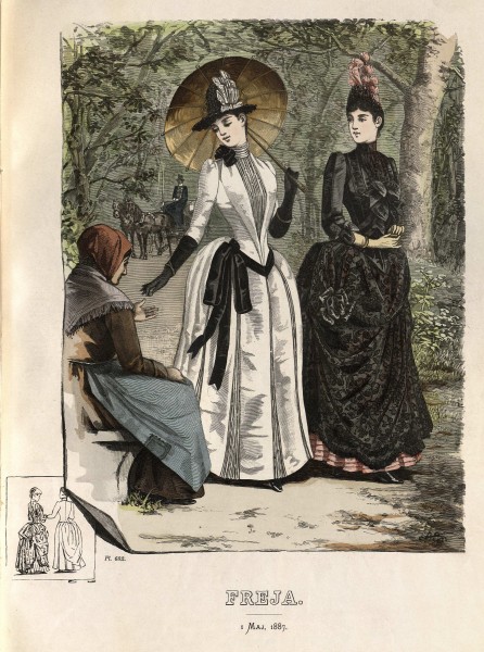 Freja- illustrerad skandinavisk modetidning 1887, illustration nr 9