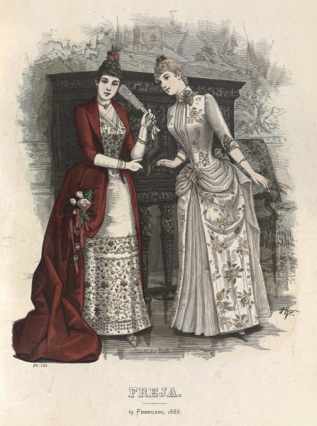 Freja- illustrerad skandinavisk modetidning 1888, illustration nr 4