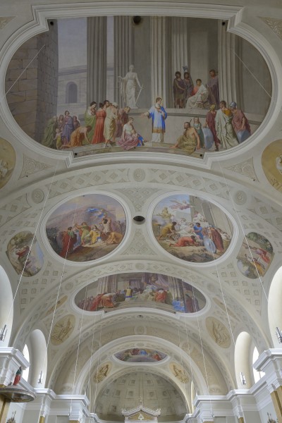 Frescos of Saint Lawrenceand Saint Stephen by Joseph Arnold