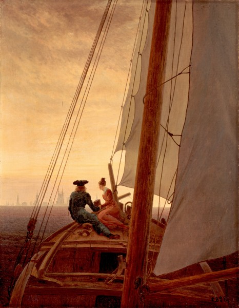 Friedrich, Caspar David - On a Sailing Ship