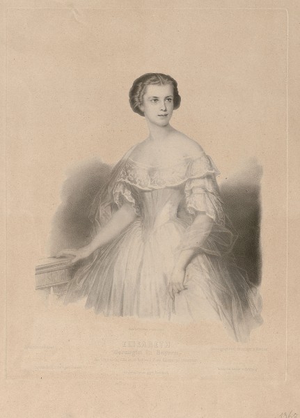Friedrich Dürck Elisabeth Kaiserin von Österreich vor1860 ubs G 0949 III 02