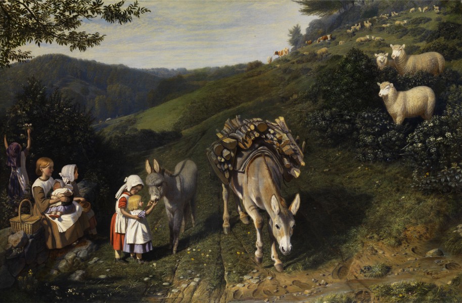 Friedrich Wilhelm Keyl Familie in idyllischer Landschaft 1856