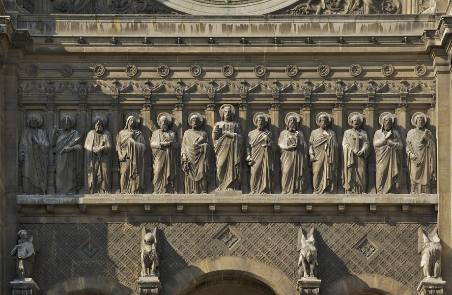 Frise Jésus douze apôtres Saint Augustin Paris