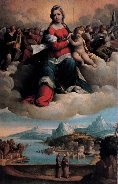 Garofalo - Madonna with the Child in Glory and Holy Ones - Google Art Project