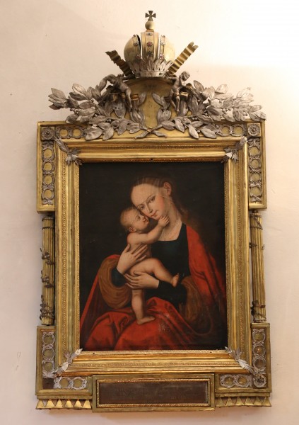 Gemaelde Maria mit Kind St. Nikolaus Meran-1