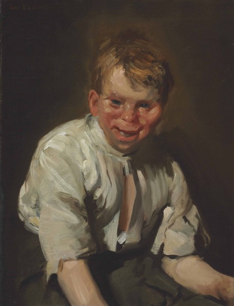 George Bellows - Portrait of a Laughing Boy (1907)