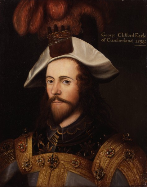 George Clifford 3rd Earl of Cumberland after Nicholas Hilliard
